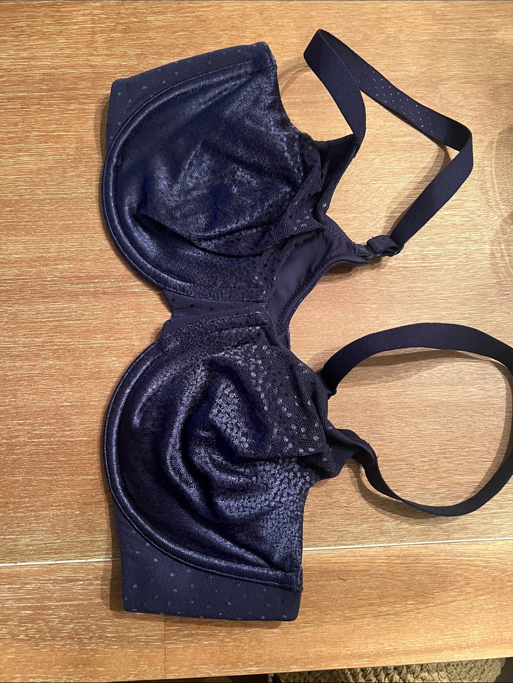 Wacoal Velvet Underwire Bra - Navy - Picture 2 of 4